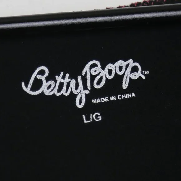 Betty Boop 2015 King Feature Syndicate Scalloped Hem Tank Top Black - Picture 3 of 6